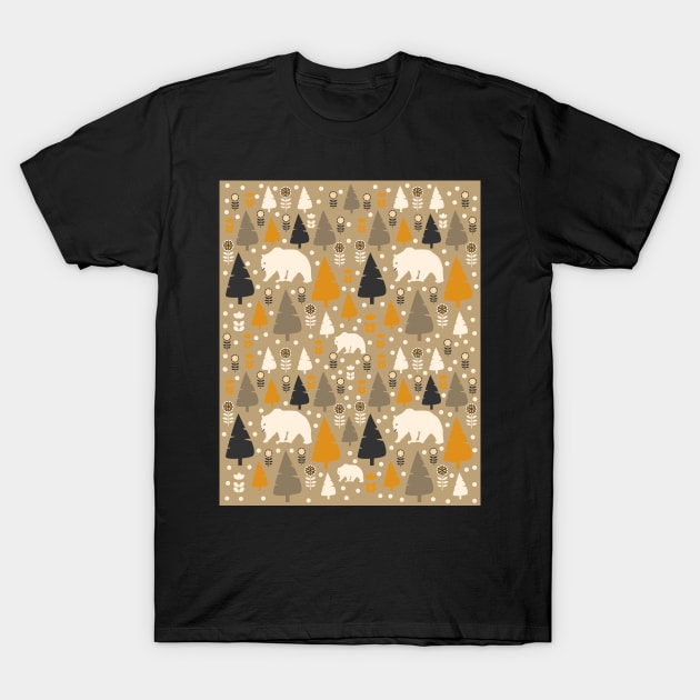 Wild pattern with bears T-Shirt by cocodes